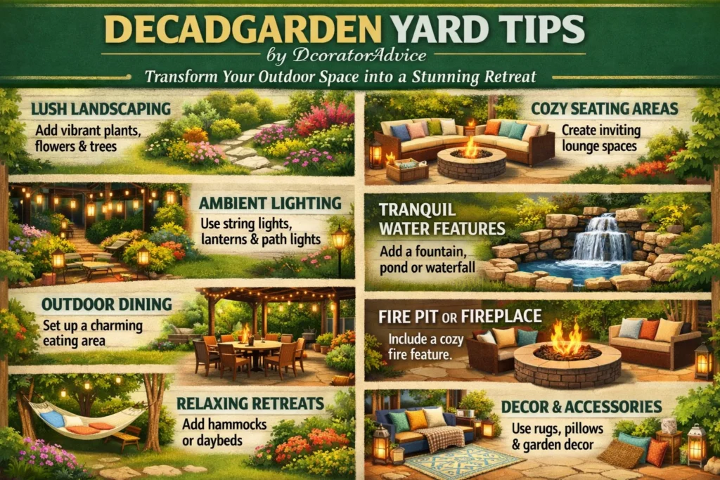 Decadgarden Yard Tips by DecoratorAdvice